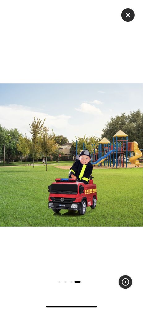 Masinuta electrica pentru copii, Mappy - Masina Pompieri