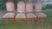 4 scaune lemn masiv sculptat