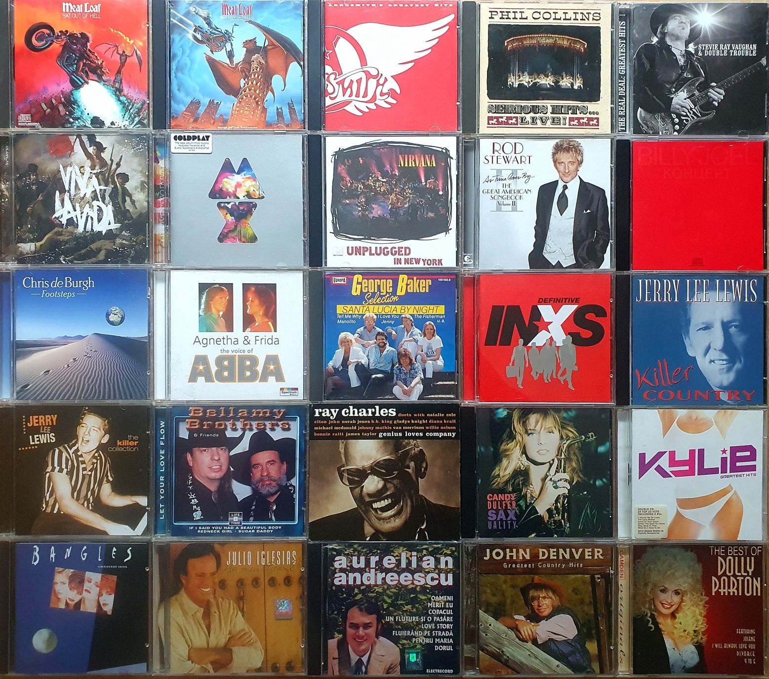 CD-uri muzica Aerosmith,Coldplay,Nirvana,Agnetha&Frida,G Baker,INXS