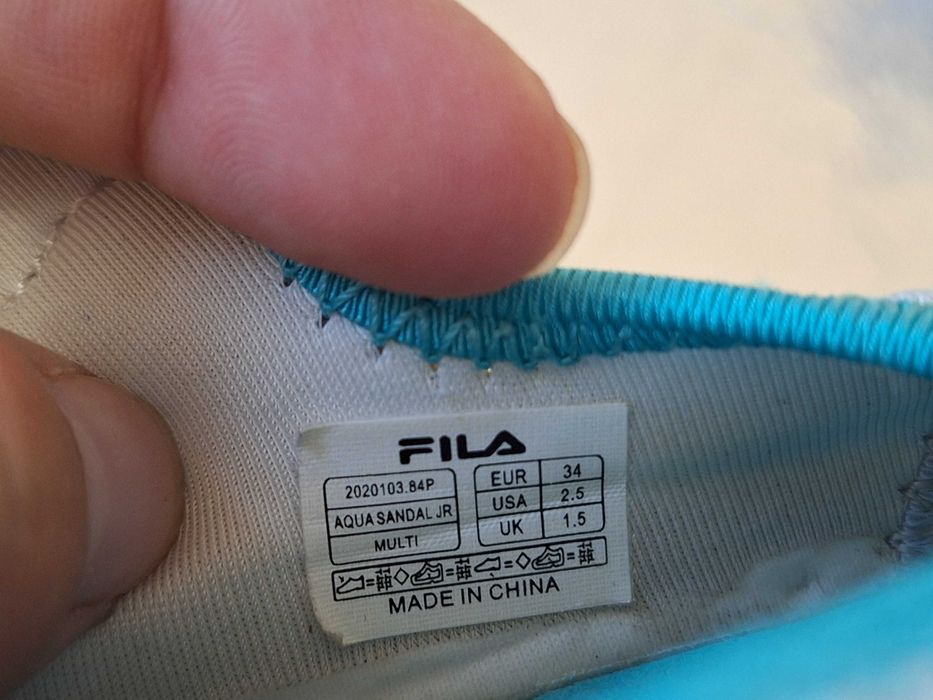 Детски сандали FILA, размер 34