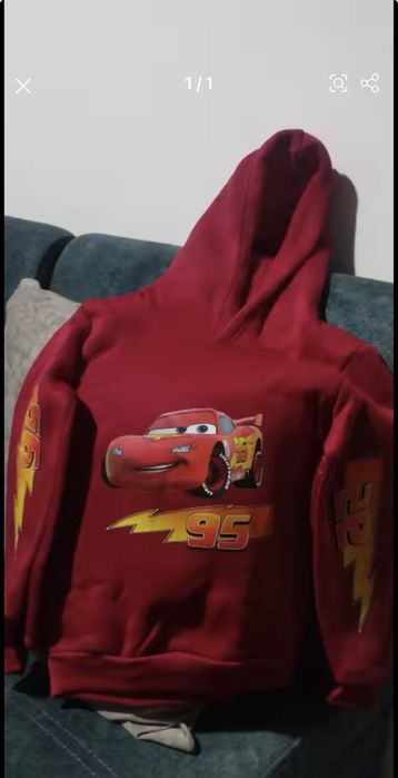 Hanorac cu masina Fulger McQueen