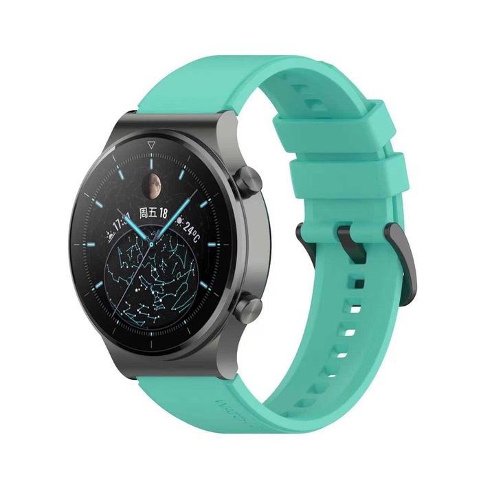 Curea silicon Huawei Watch GT2 Pro/GT3 Pro (catarama neagra)