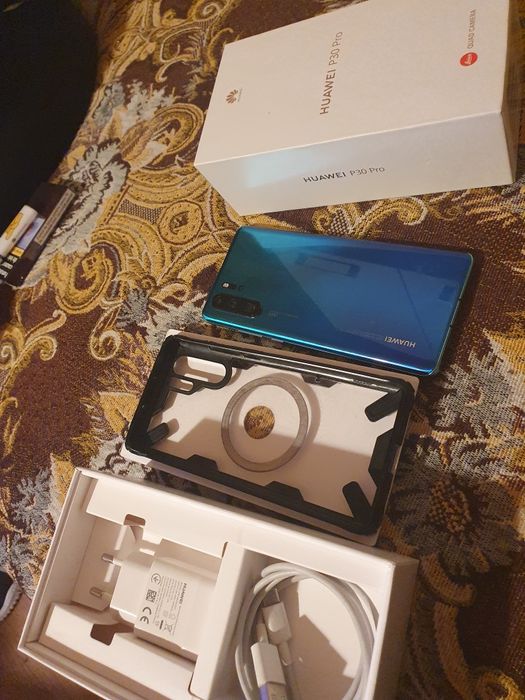 Huawei p30 pro impecabil cutie cablu husa folie