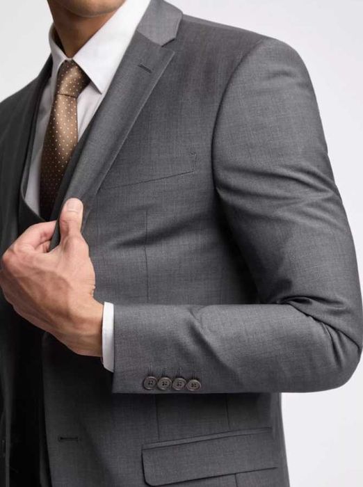 Sacou blazer slim 102 L premium Lawrence Grey New York lana respirabil