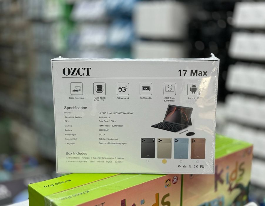 17 Pro max   Planshet (optom) 16GB RAM / 1TB Xotira