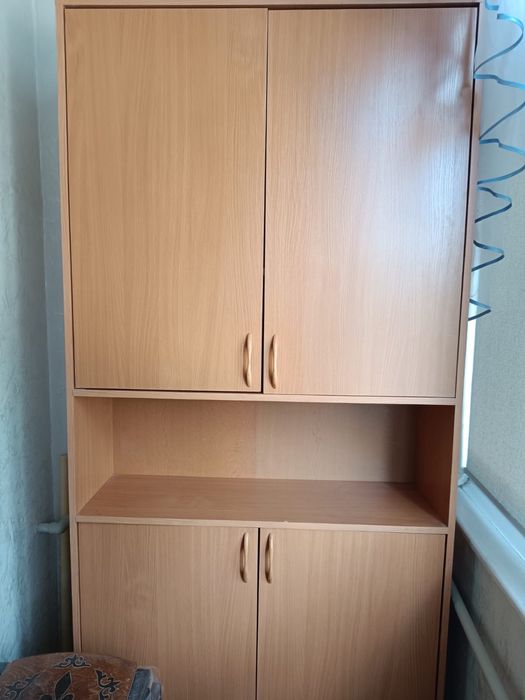 Шкаф 2 этажа с полкой