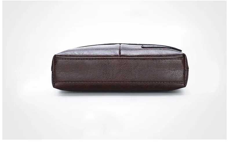 Мъжка черна кожена чанта през рамо, мъжки кожени чанти