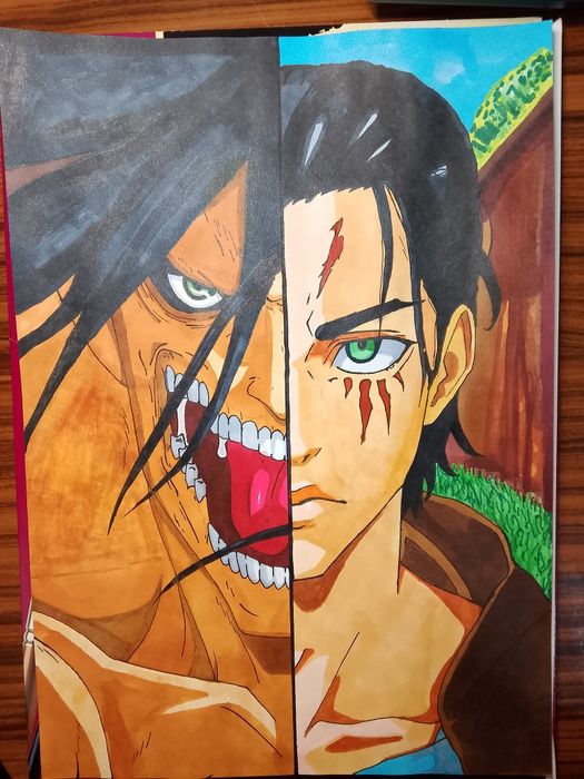 Rasm. Anime qahramoni Eren Yeager