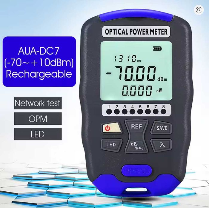 Optical Power Meter (OPM) / Измерване на оптична мощ + Lan Тester
