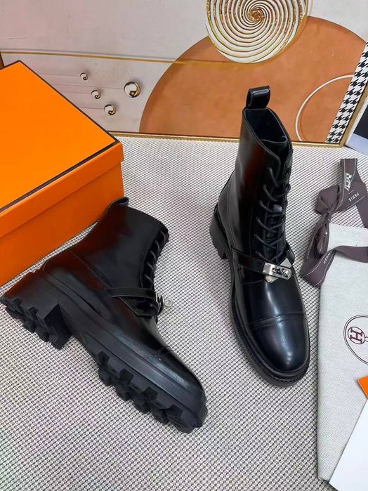 Ботуши кожени hermes есен/пролет