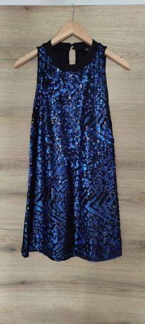 Къса рокля с пайети Размер S