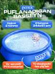 Intex basseyn xovo uriladigan Intex nasos kamplekt