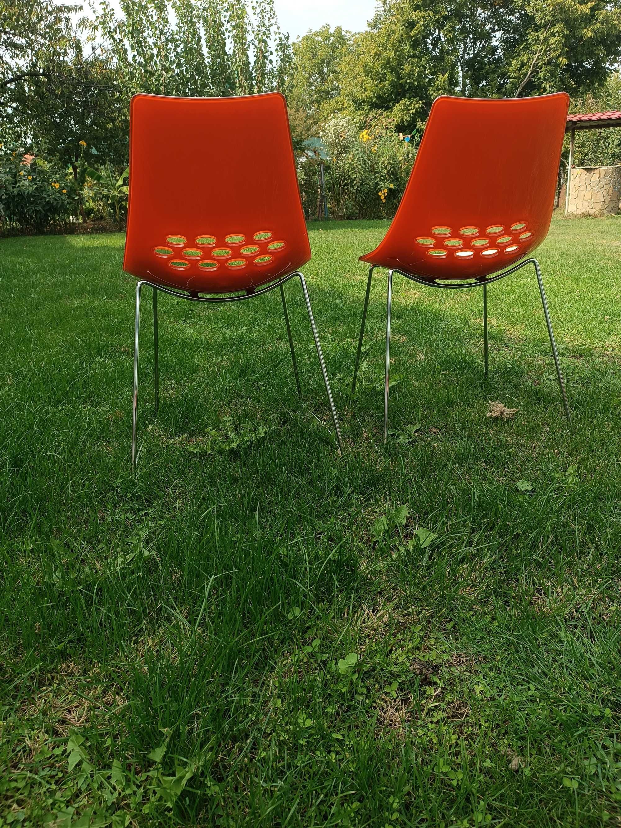 Стъклена маса и столове Calligaris