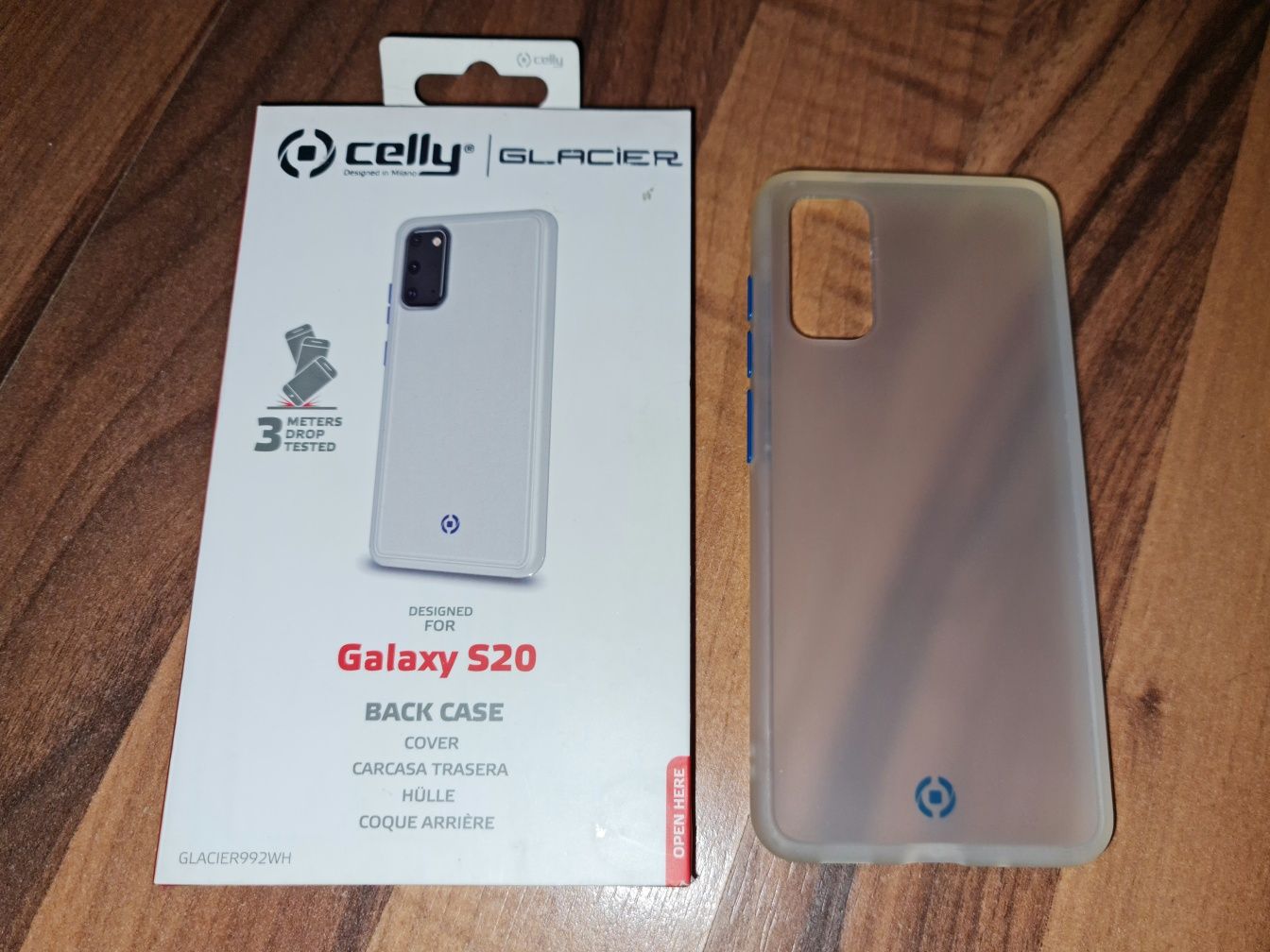 Husa hibrid originala Celly Glacier Cover Samsung Galaxy S20 4G/5G