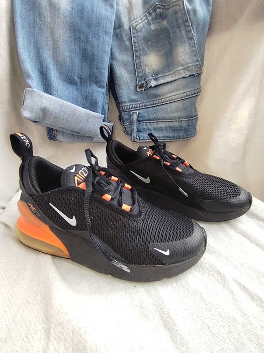 Детски Nike – №34 – черни с оранжево, много запазени
