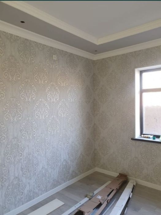 Поклейка обоев, галтели, левкас, Кафель, Ламинат