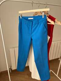 Ярко син елегантен панталон