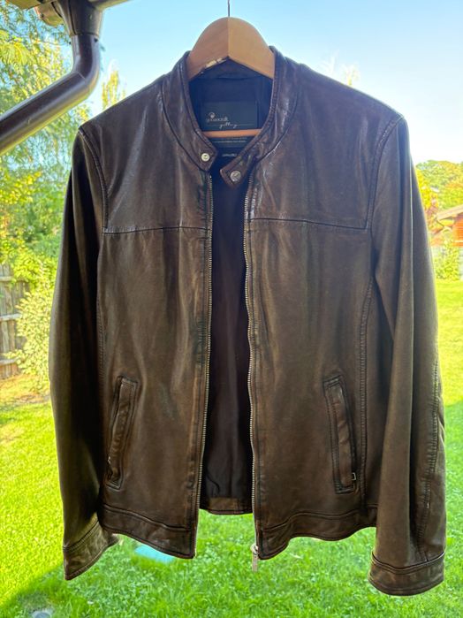 Geacă piele maro Goosecraft M