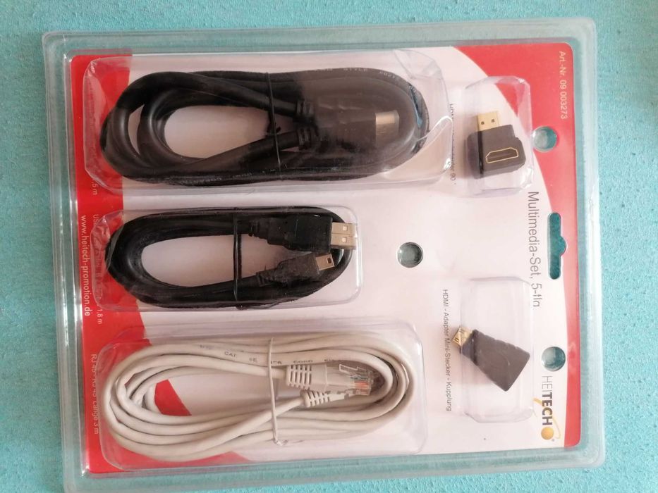 Set cabluri multimedia - HDMI, mini HDMI, internet RJ 45, USB