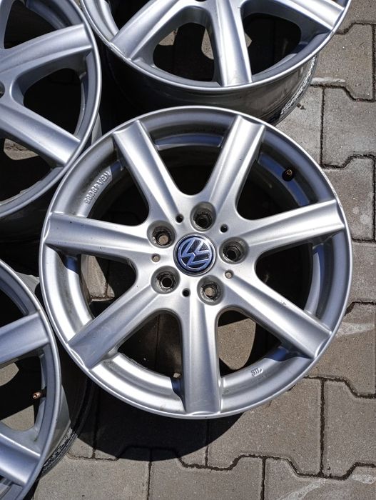 4 jante aliaj 5x112 R16 volsvagen passat golf 5 6.7 turan jeeta caddy