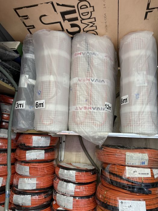 теплый пол, датчеклари ва бошка турдаги нарсала бор