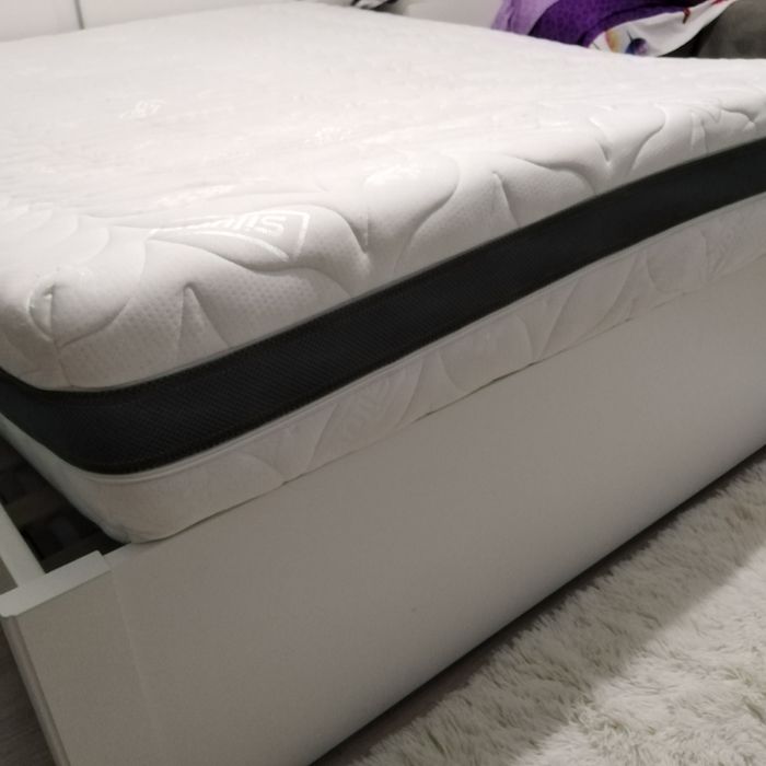 Saltea ortopedica reversibilă, cu strat de 8 cm spuma cu memorie ,160/