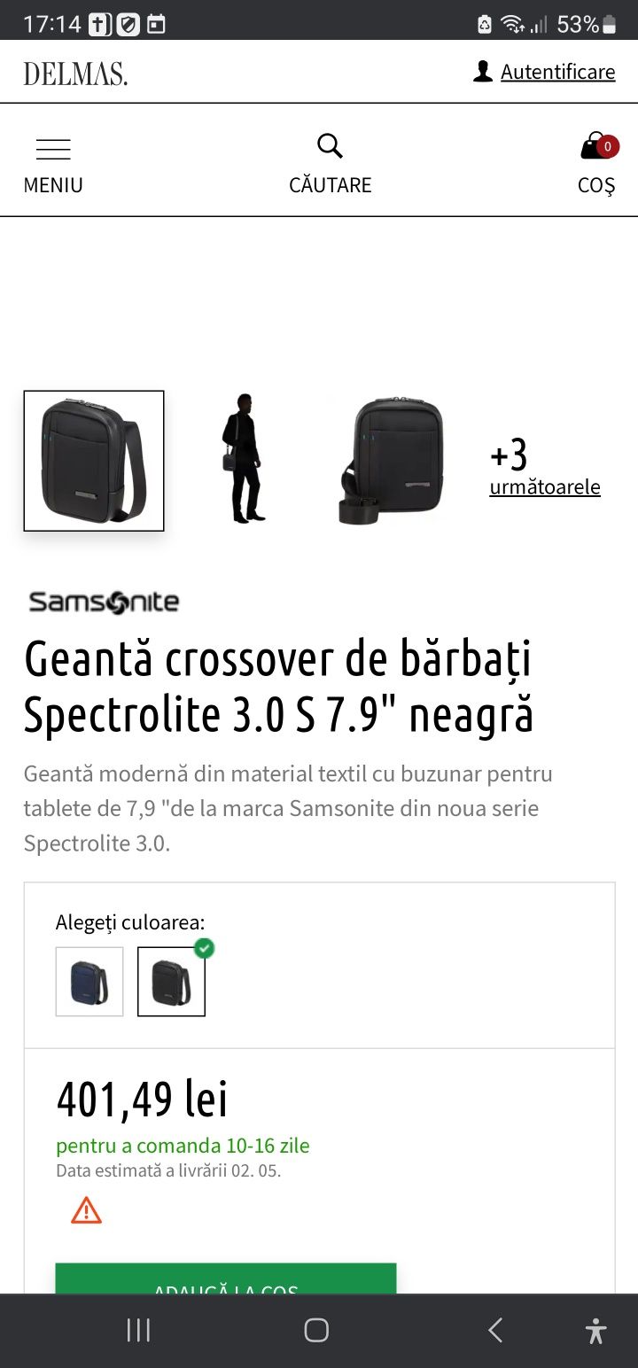 Vand borseta,  geanta noua Samsonite