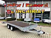 ‼️ DE INCHIRIAT - remorci / trailer auto / slep / platforma / remorca