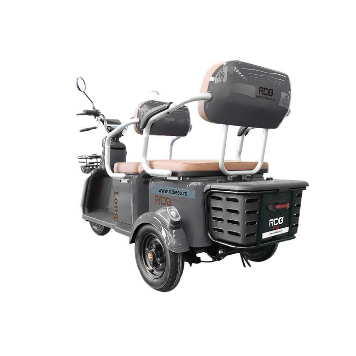 Triciclu Electric RDB LONG, fara permis, 2000W, 25km/h IN RATE!!!
