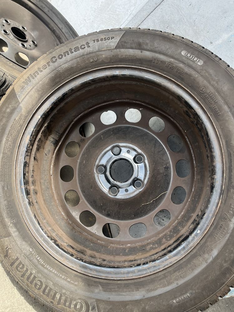 4 бр. джанти 16” с гуми 205/60/16 и тасове за VW Skoda Seat