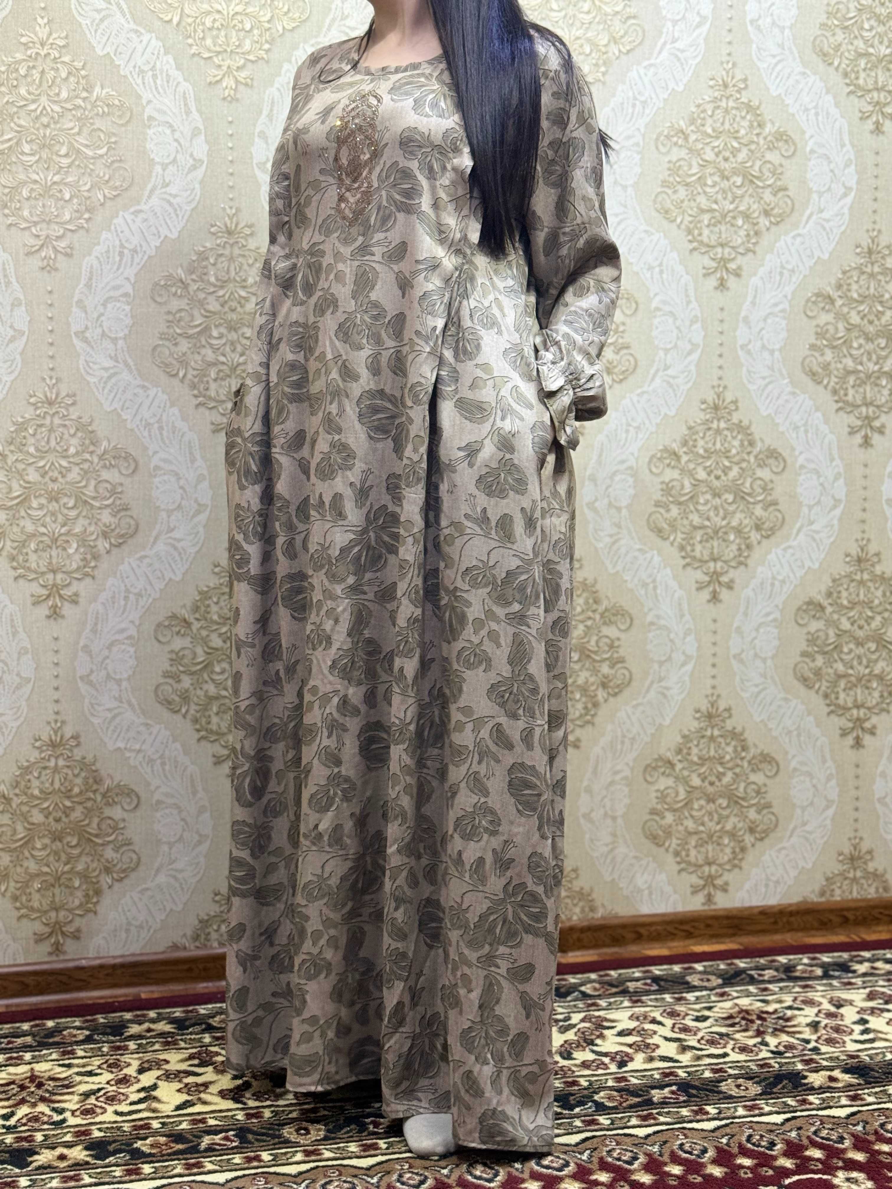 Ayollar ko'ylagi, Turkiya model, doin poplin, shtampel, kupra gul