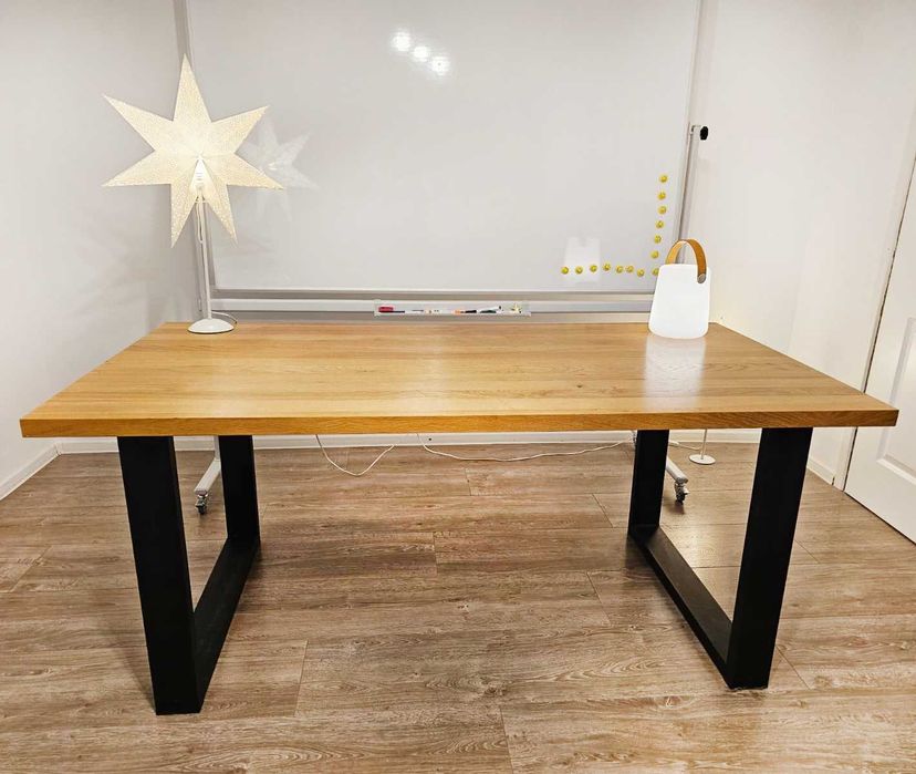 Masa dining / birou - lemn stejar - 90 x 180 cm