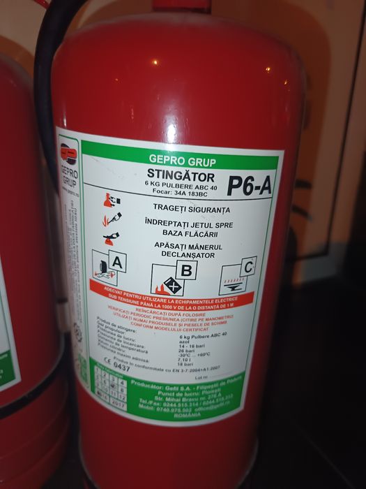 Stingatoare 6kg pulbere