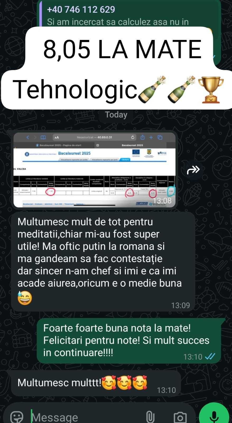 Meditatii Matematica/Informatica BAC TOAMNA clasele 5-12 Ev Nationala