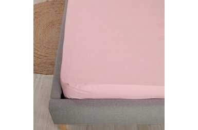 Трикотажная простынь на резинке 120×200