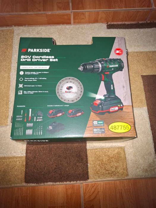 Vând bormasina PARKSIDE noua