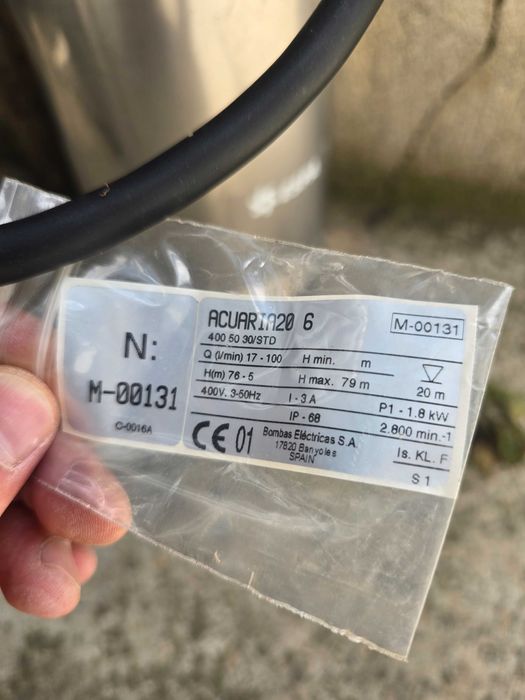 Pompă pentru fântâni max 79metri