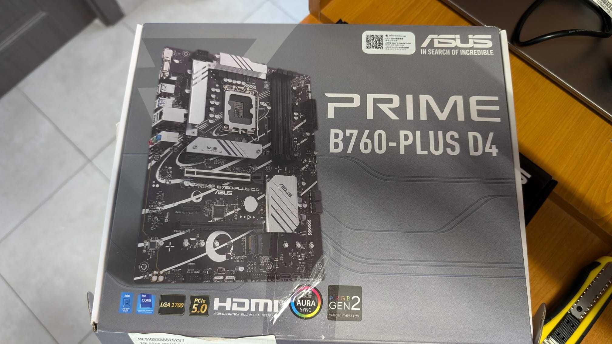 Placa de baza  Asus Prime B760-Plus D4 Socket 1700 DDR4