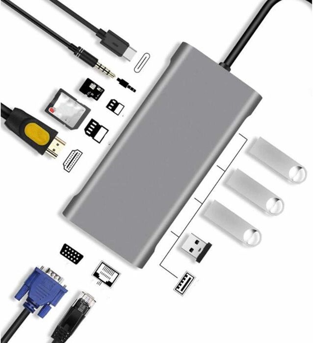 USB Hub конвертер HDMI USB ethernet