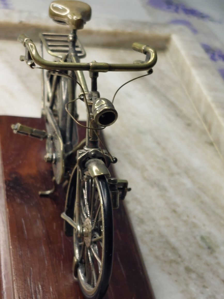 Miniatura Bicicleta Argint "Sacchetti"