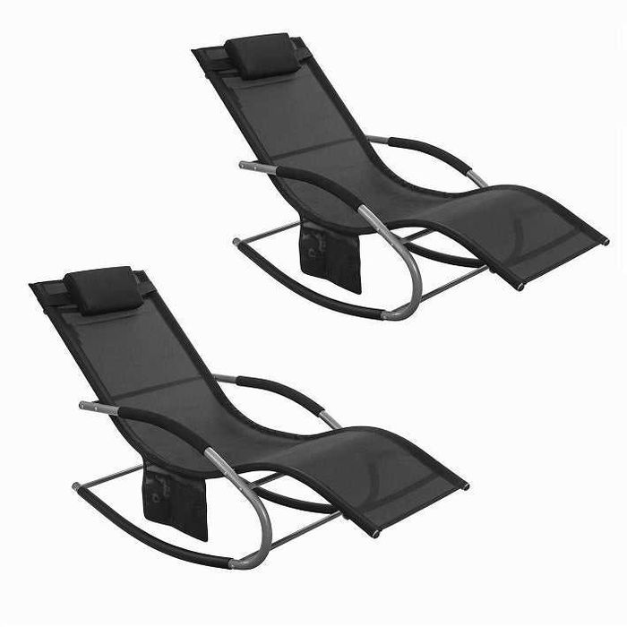 Sezlong metalic gradina cu perna confortabila | OGS28-SCHx2