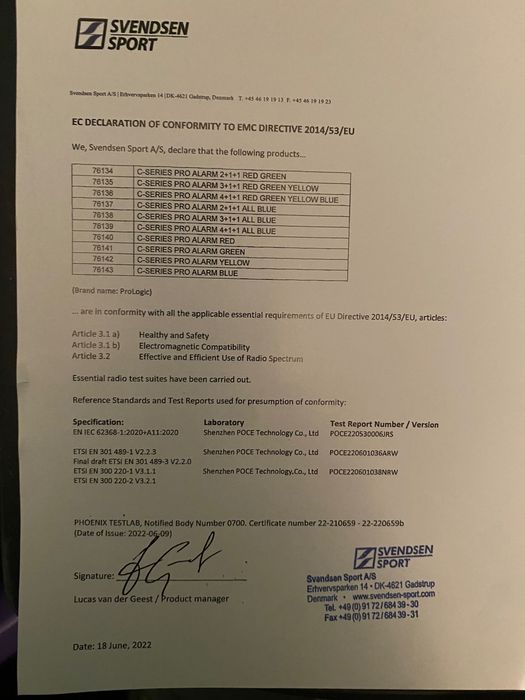 Сигнализатори Prologic c- series pro 4+1