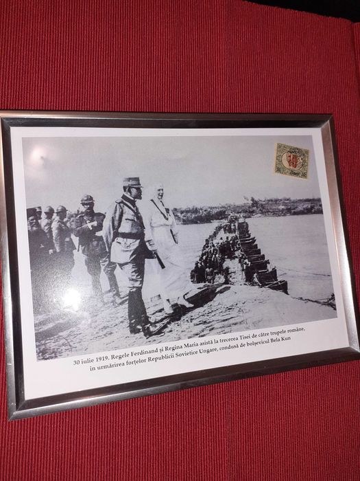 Tablouri timbre originale: România Mare, Familia Regală la Tisa, 1919