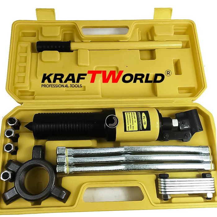 Професионална Хидравлична скоба KraftWorld 15T – за лагери, фланци и з