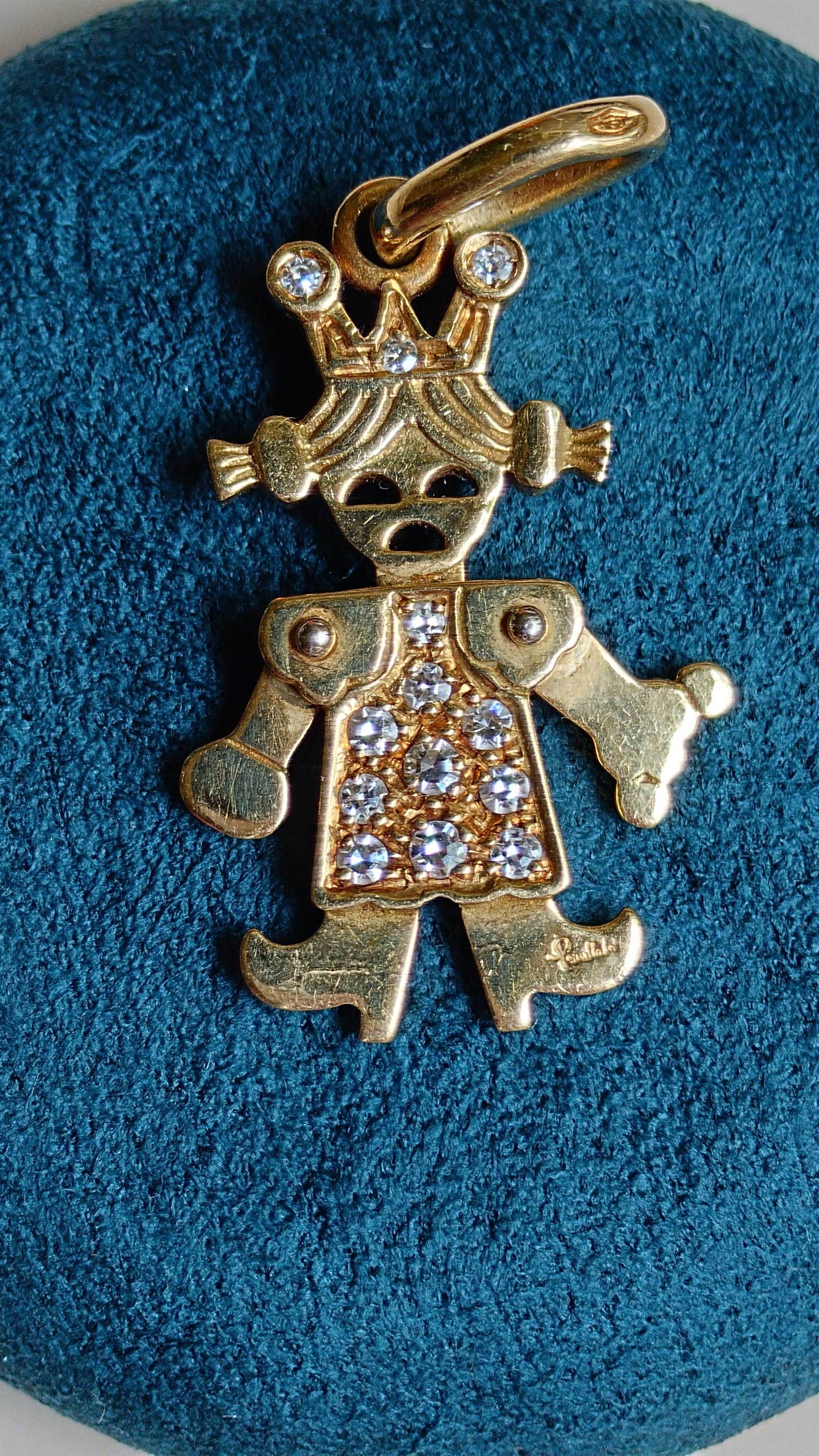 Pandantiv Pomellato 1980 din aur de 18 k cu diamante naturale.