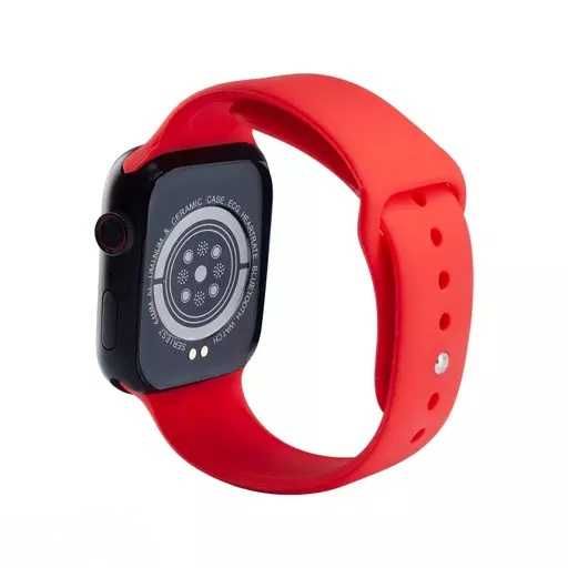 Smartwatch tip Apple Watch. Apel pe ceas. Cu microfon&difuzor. Roșu.