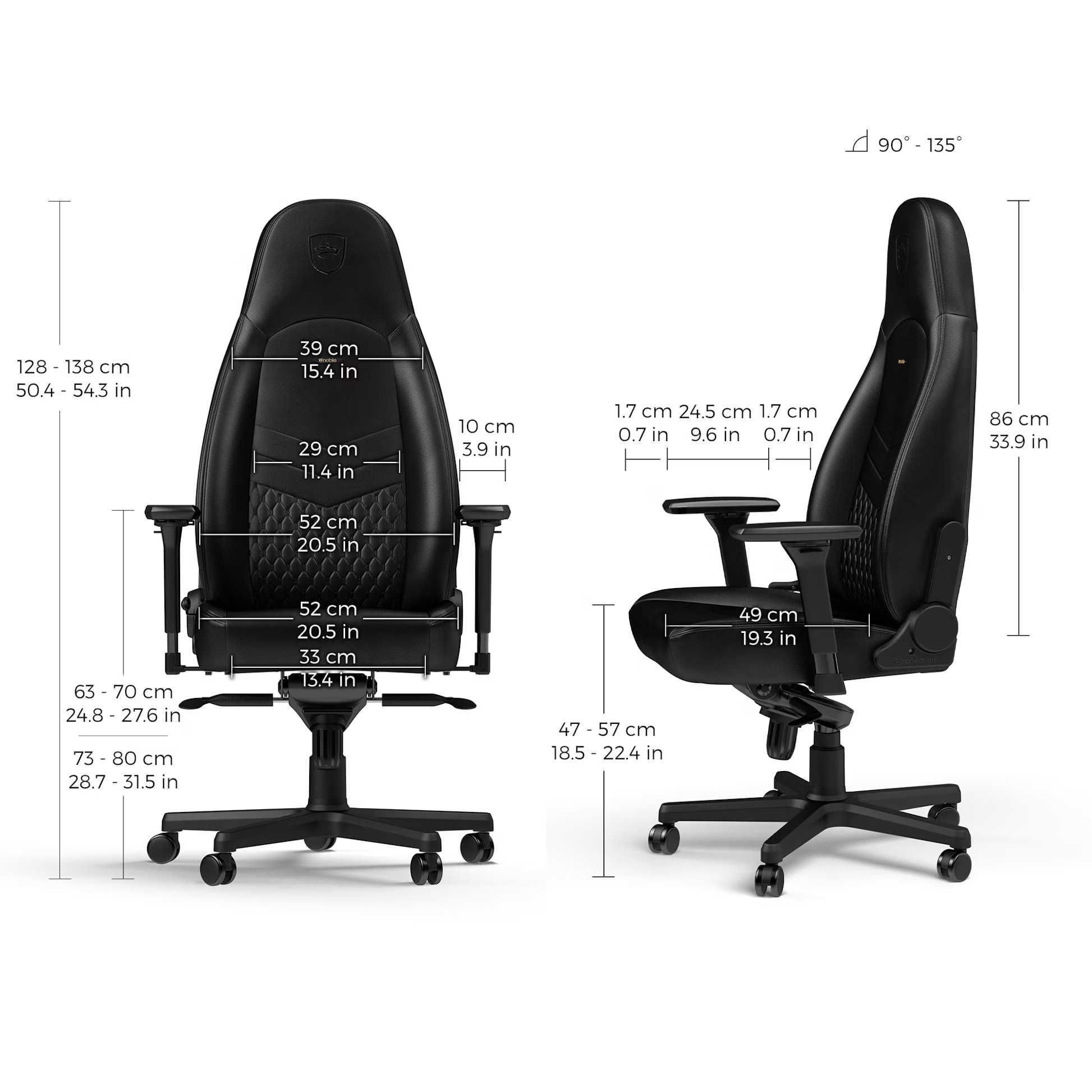 Кресло noblechairs ICON Black Edition- Real Leather срочна сотилади