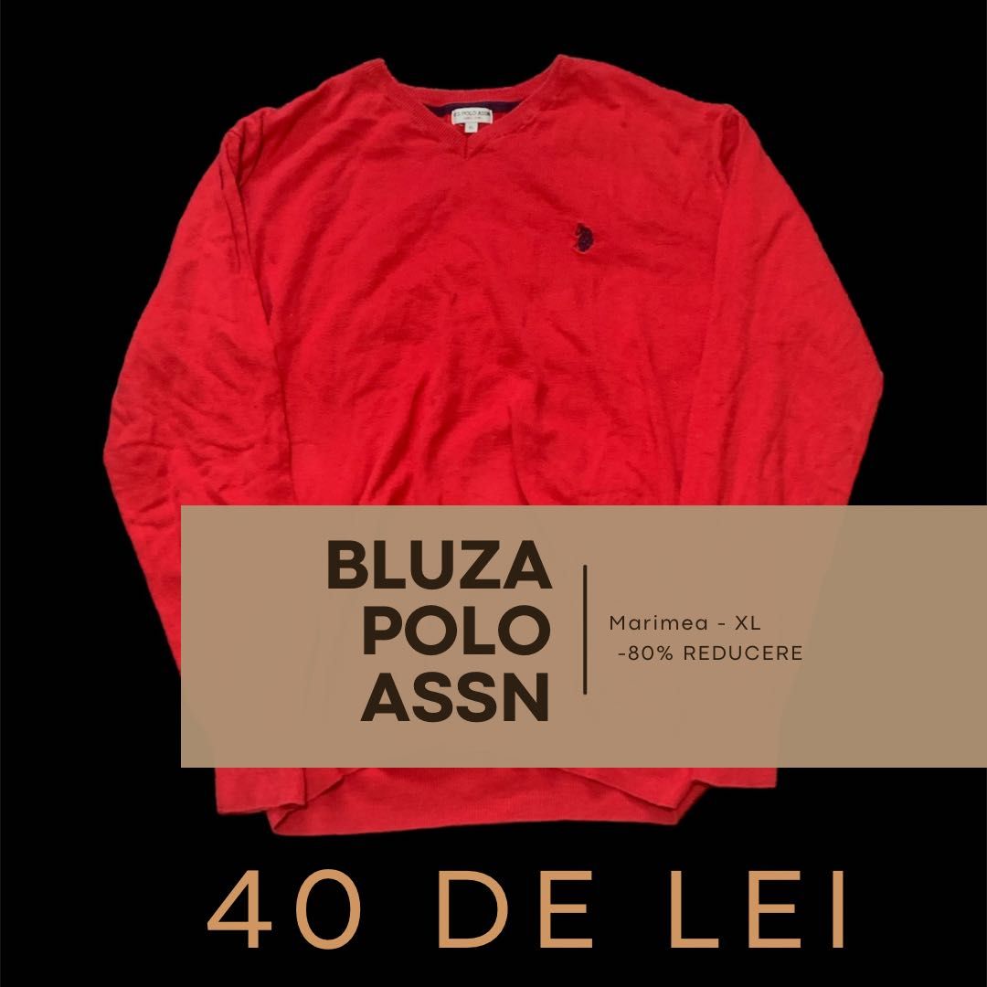 Bluza polo ASSN rosu