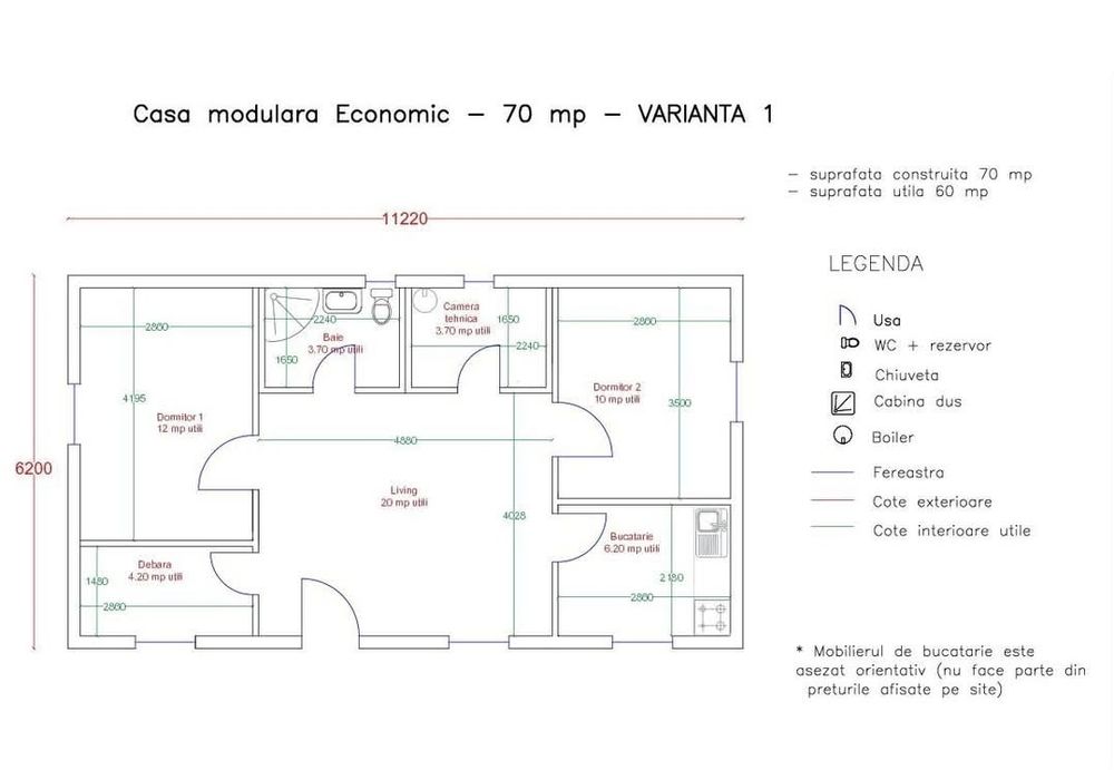 Vand casa pe structura metalica
