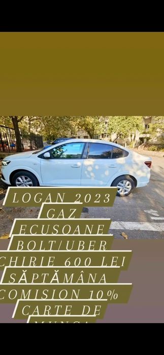 Închiriez logan 2023 pentru bolt/uber